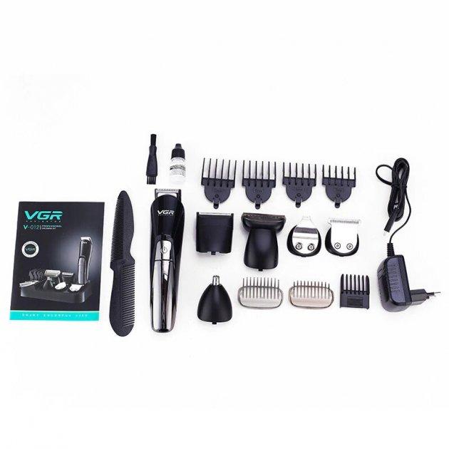 Тример акумуляторний багатофункціональний VGR V-012 6в1 5W Black-Grey (3_03125)