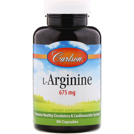 Аргинин Carlson Labs L-Arginine 675 mg 90 Caps CAR-06731