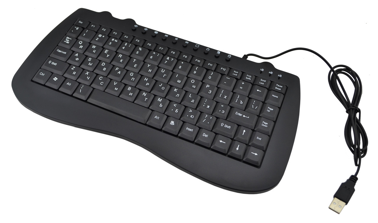 Клавіатура міні провідна KeyBoard USB 88-key Black (44598)