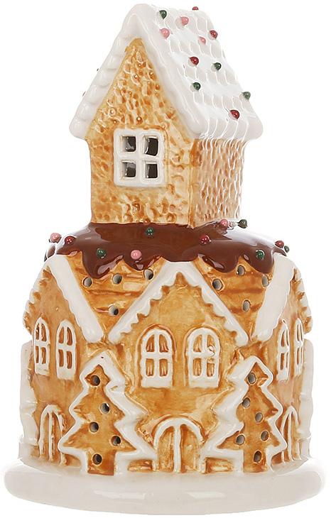 Светодиодная елочная игрушка BonaDi Gingerbread House 11.5х17 см Разноцветный DP232306