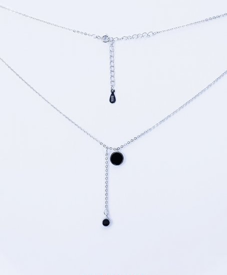 Колье серебряное Infini родированое kl2ech-26 40+5 см