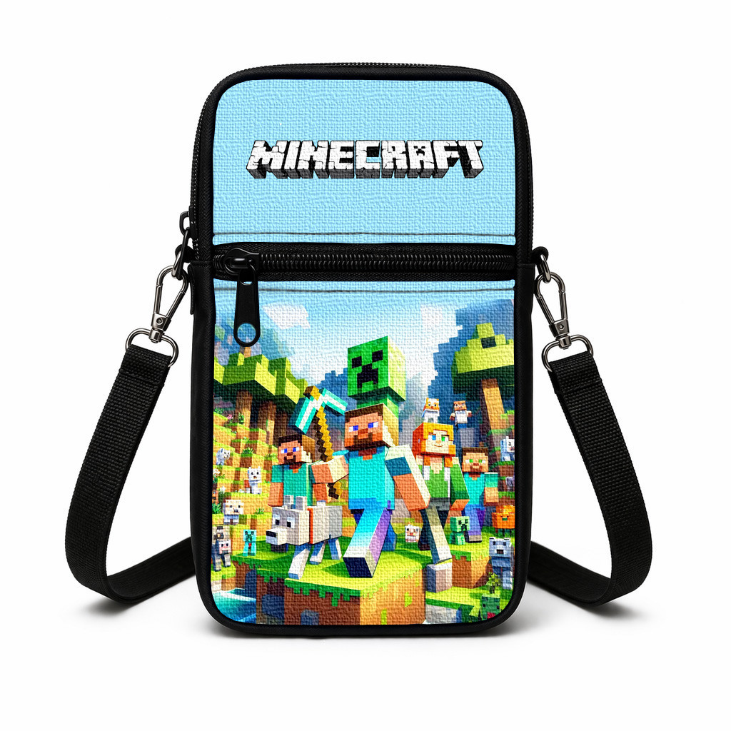 Дитяча сумка через плечо з принтом Minecraft 19×10×5 см — арт. 3015352205