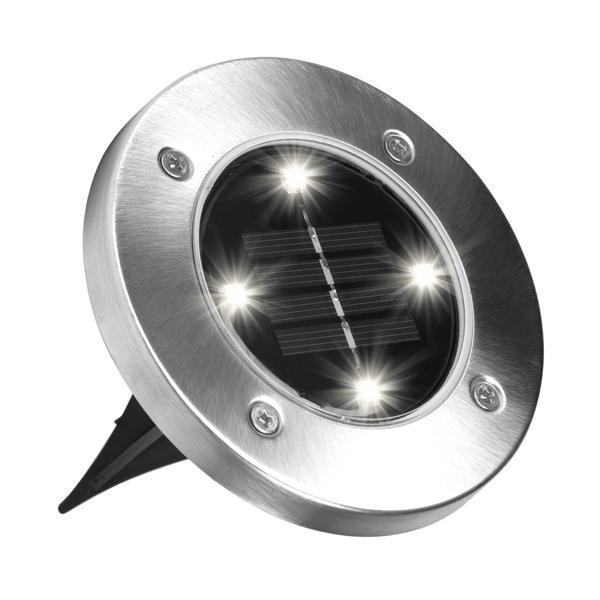 Світильник Disk lights на сонячних батареях Сріблястий (T111005005)