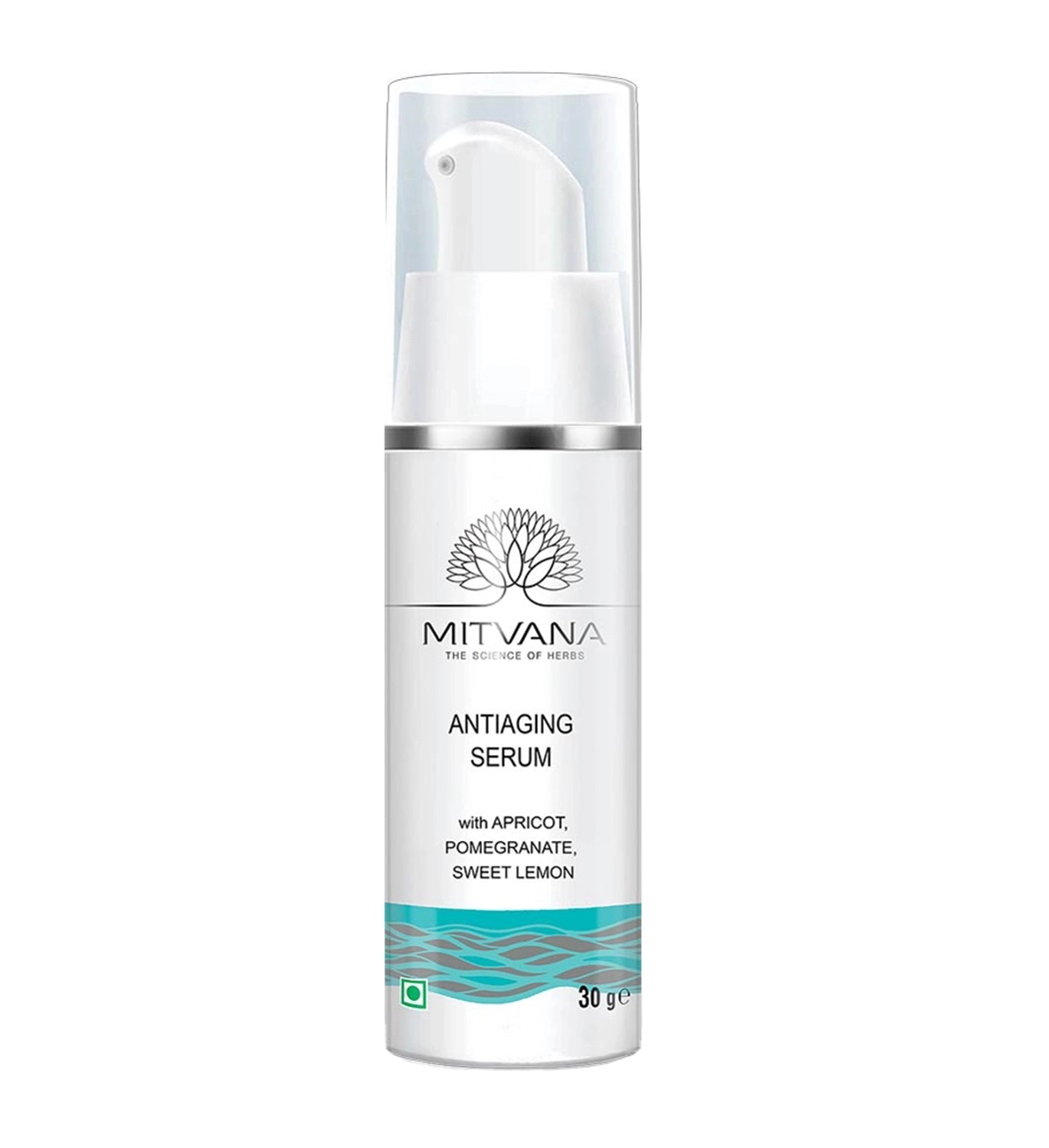 Антивікова сироватка для обличчя Mitvana Anti Ageing Serum with Pomegranate Apricot Sweet Lémon 30 г (8906078540146)