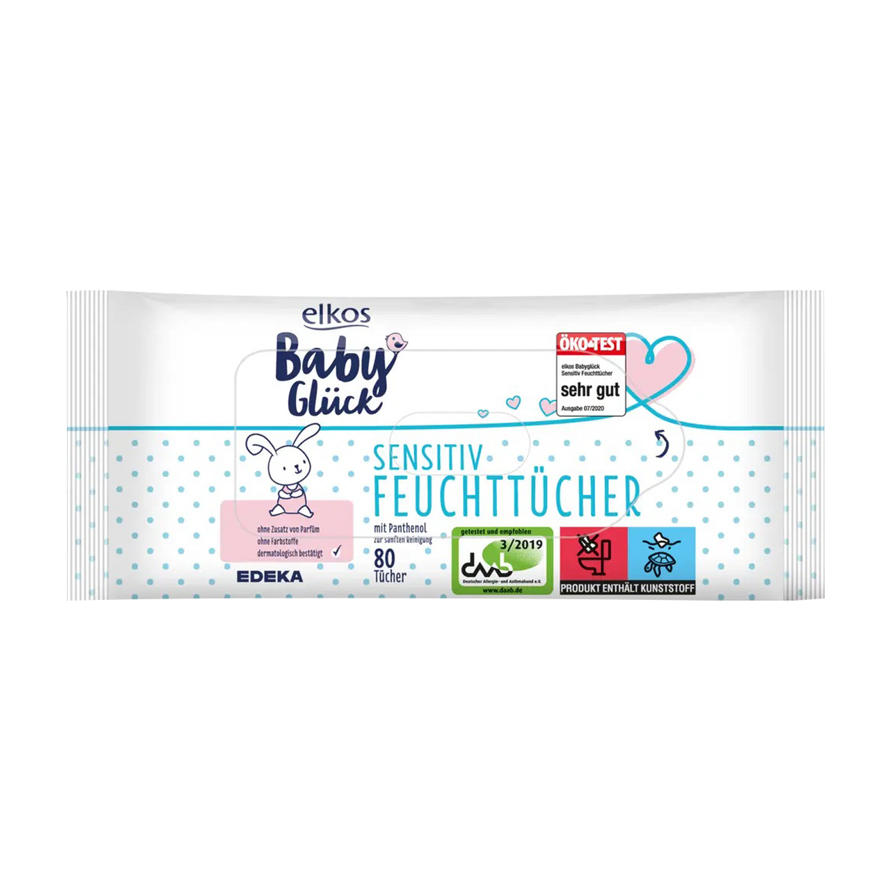 Детские влажные салфетки Elkos Baby Sensitive 80 шт