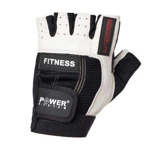 Рукавички для фітнесу та важкої атлетики Fitness PS-2300 Power System S Чорно-білий (07227004)