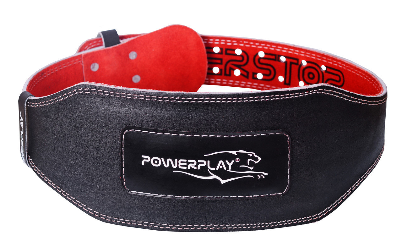 Пояс для важкої атлетики PowerPlay 5053 XL Чорно-червоний (PP_5053_XL_Black)