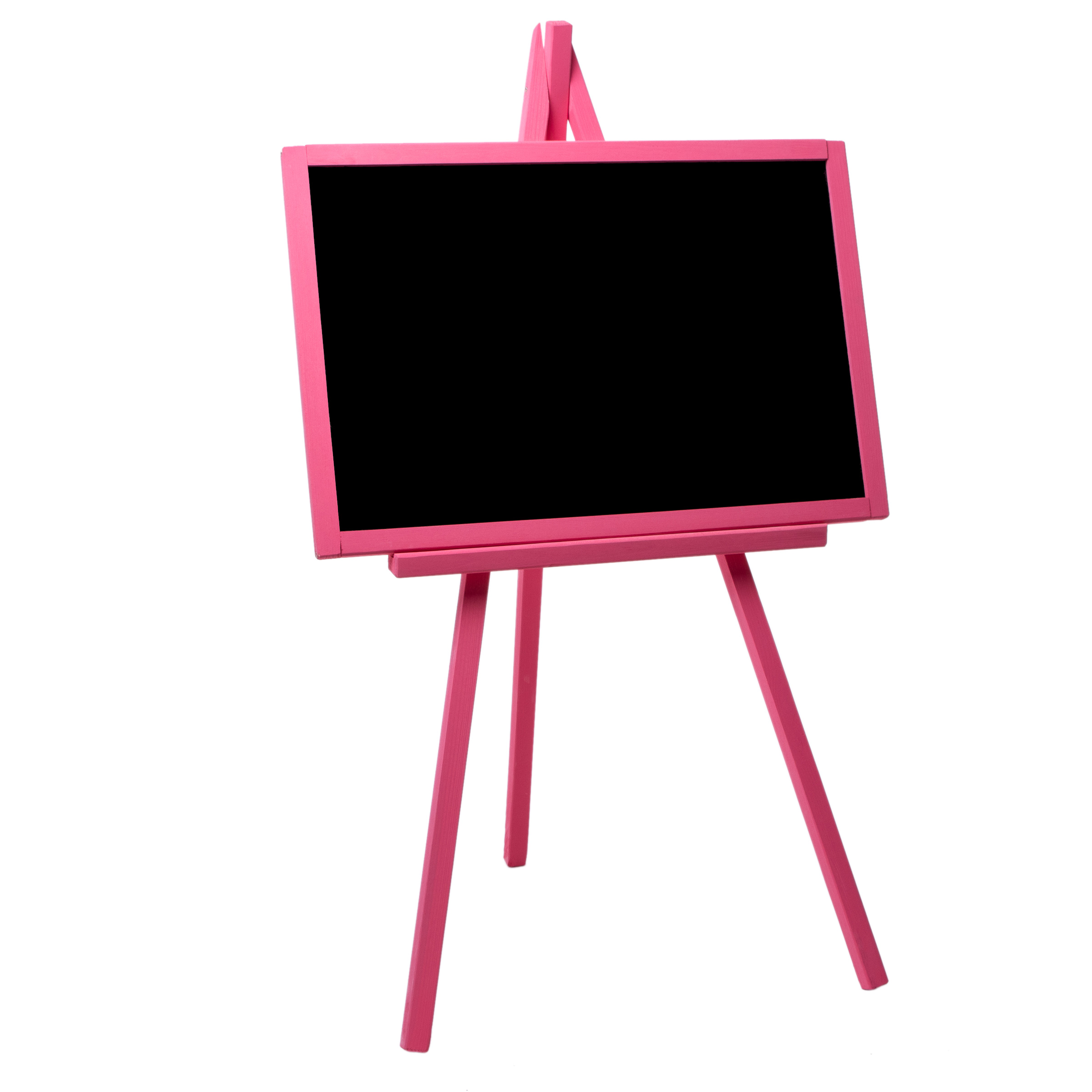 Мольберт двосторонній магнітний Бертик рожевий дошка для малювання 3в1 (арт. СК 02р)