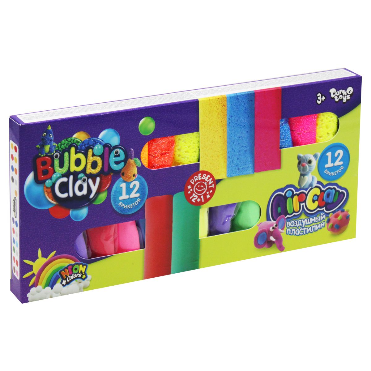 Набор пластилина MiC Air Clay+Bubble Clay (ARBB-02-01)