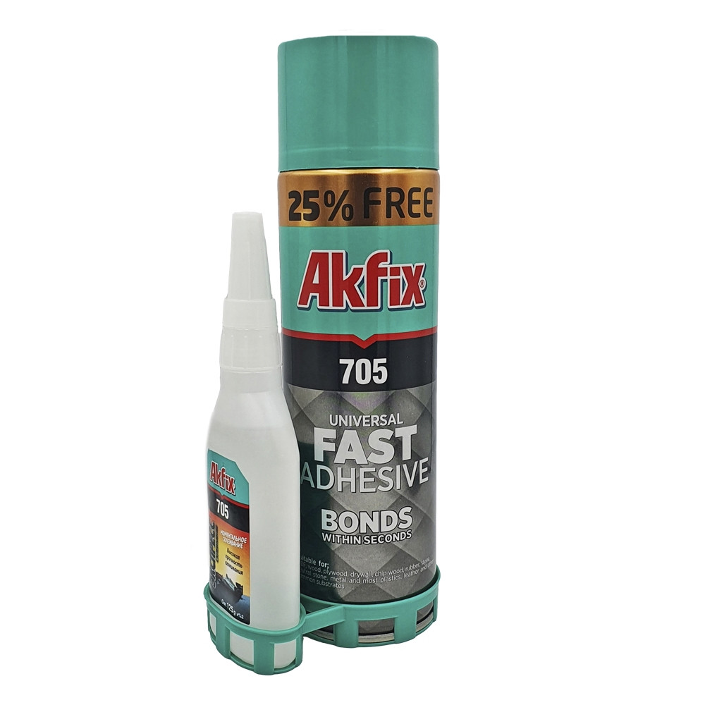 Клей c активатором Akfix 705 Fast Adhesive 125 грам/500мл