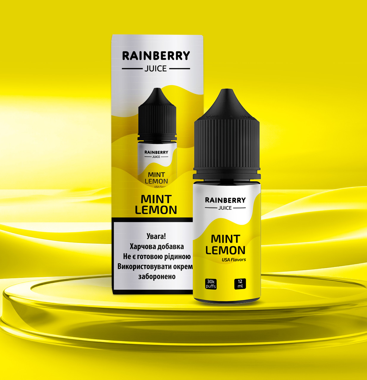 Набор компонентов для самозамеса солевой жидкости FlavorLab Rainberry Juice 30 мл Mint Lemon 0-50 мг (17682-hbr)