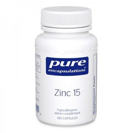 Микроэлемент Цинк Pure Encapsulations Zinc 15 mg 180 Caps PE-00251