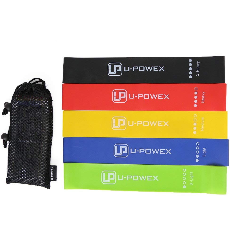 Набор резинок для фитнеса с чехлом U-powex 5 шт (up0121 )