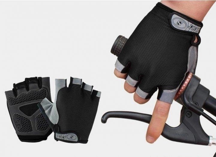 Велоперчатки без пальцев с гелем Rogtoy M Black (H050378)