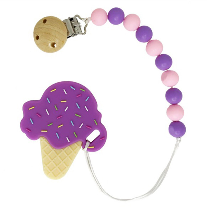 Силиконовый прорезыватель Мороженое Mega Zayka MGZ-0507 (Violet)
