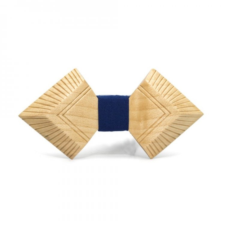 Дерев'яна Краватка Метелик Gofin Піка З Смужками Gbdh-8145