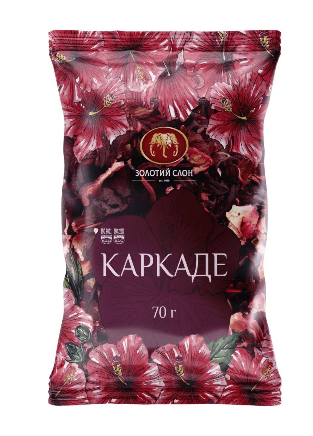 Чай Каркаде Золотий Слон 70 г 4820186121254