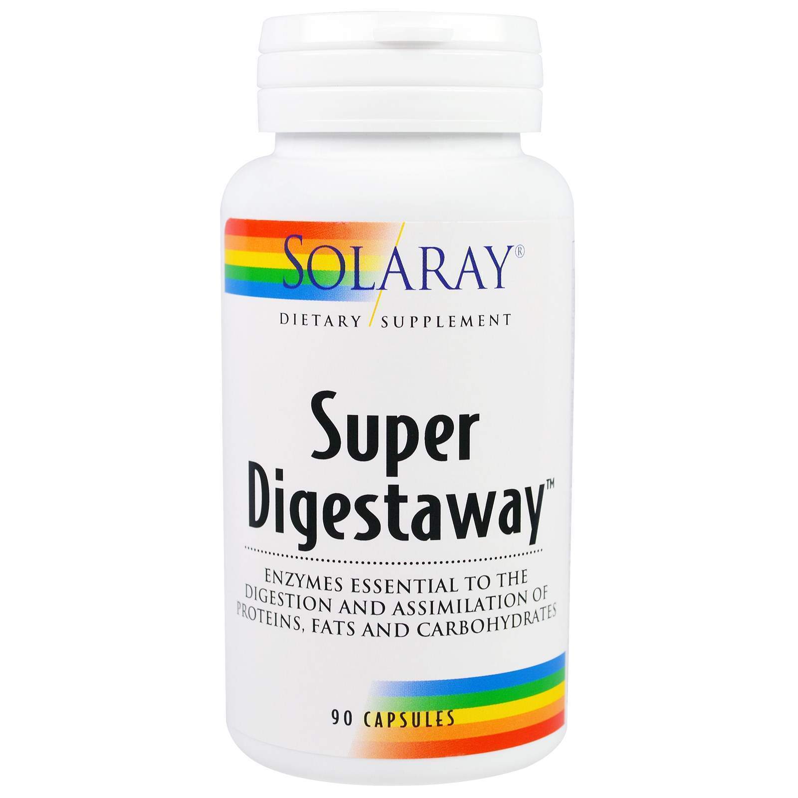 Супер ферменти для травлення Super Digestaway Solaray 90 капсул (20277)
