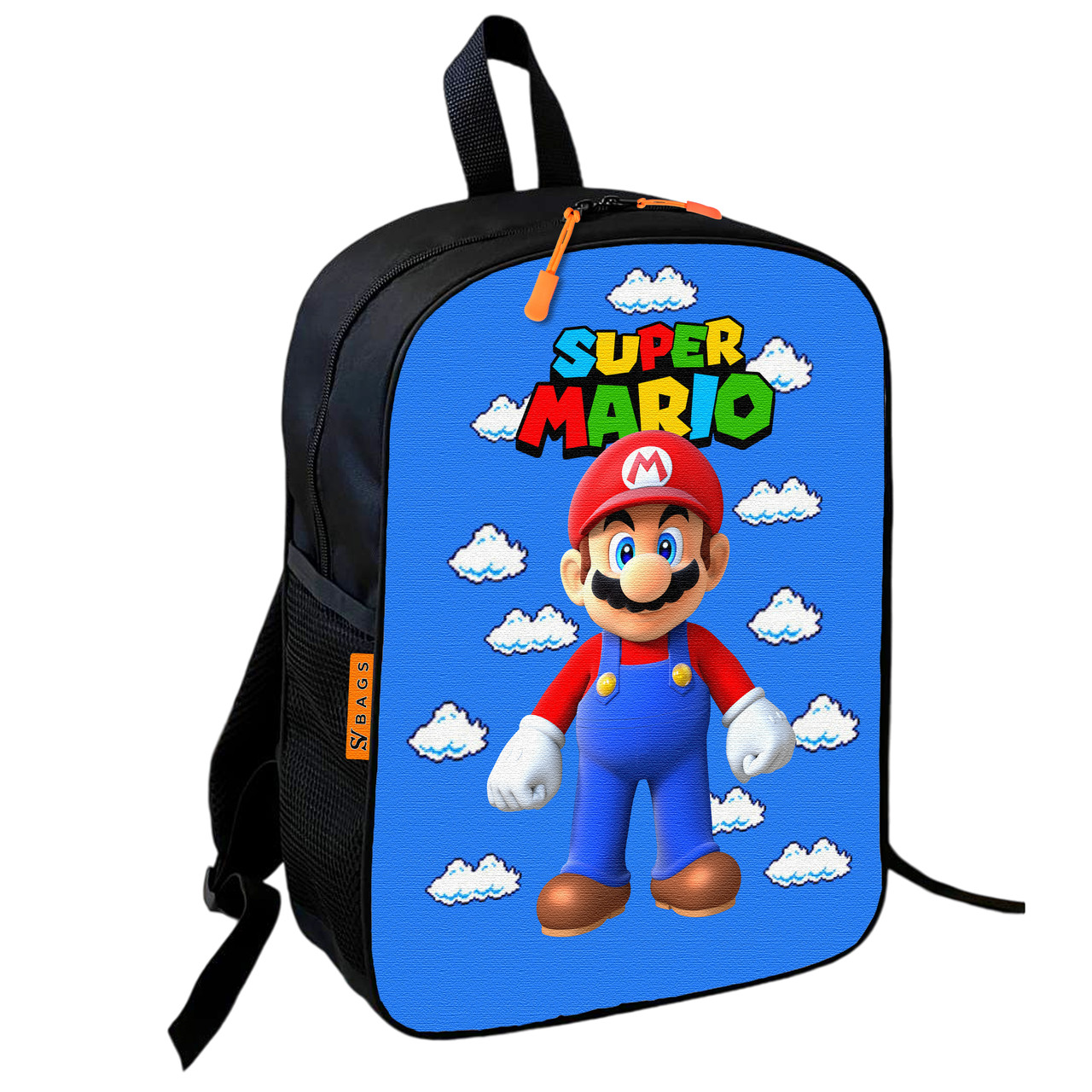 Дитячий шкільний рюкзак Super Mario 36х27х13 см водонепроникний різнокольоровий
