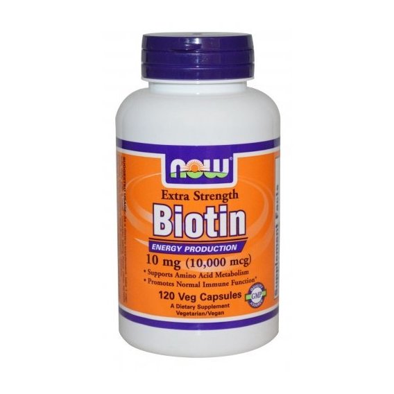 Биотин NOW Foods Biotin 10000 mcg 120 Veg Caps