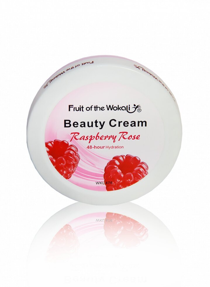 Крем для обличчя та тіла Wokali Raspberry Rose Beauty Cream 150г Малина