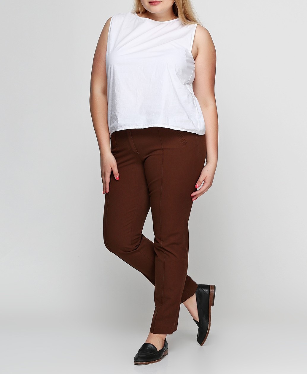 Женские брюки Gerry Weber 44R Темно-коричневый (2900055492011)