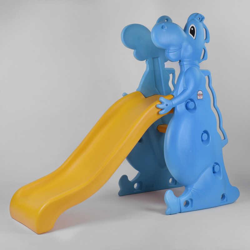 Пластиковая детская горка Pilsan "Dino slide" синяя 140 см 06-198