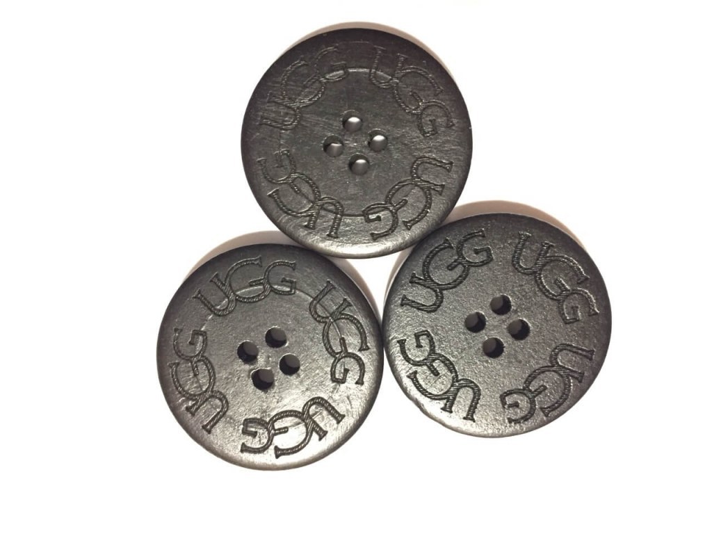 Гудзик UGG Buttons "Black" 1 шт Арт. 1688/33мм