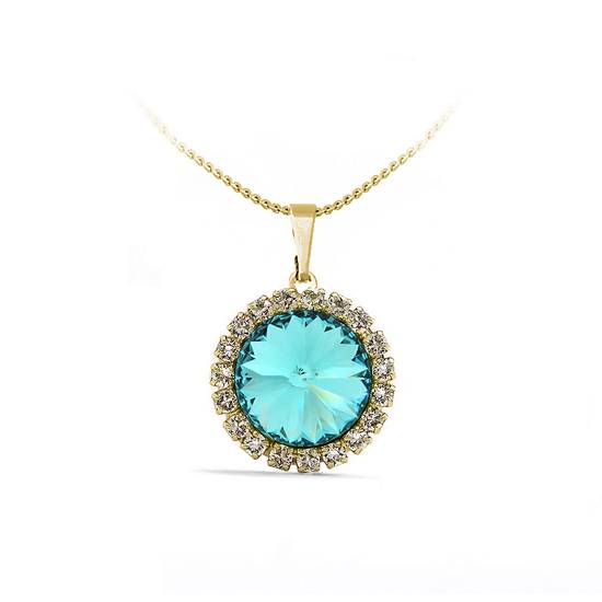 Підвіс з ланцюжком KOBI Rivoli Strass Ø 16 мм зі Swarovski (7430-3090-21-35)