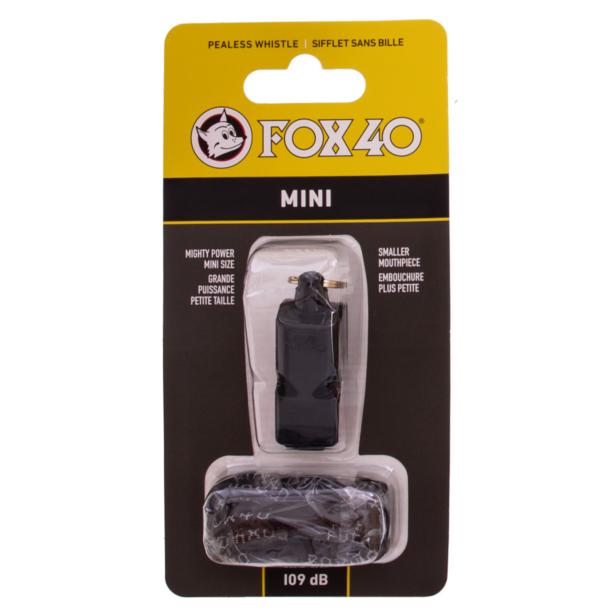 Свисток судейский пластиковый FOX40-MINI Черный