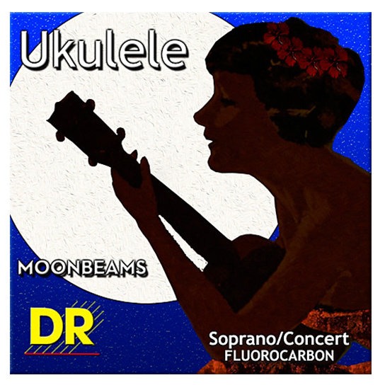 Струни для укулеле DR Strings UFSC Moonbeams Soprano/Concert Fluorocarbon Ukulele Strings