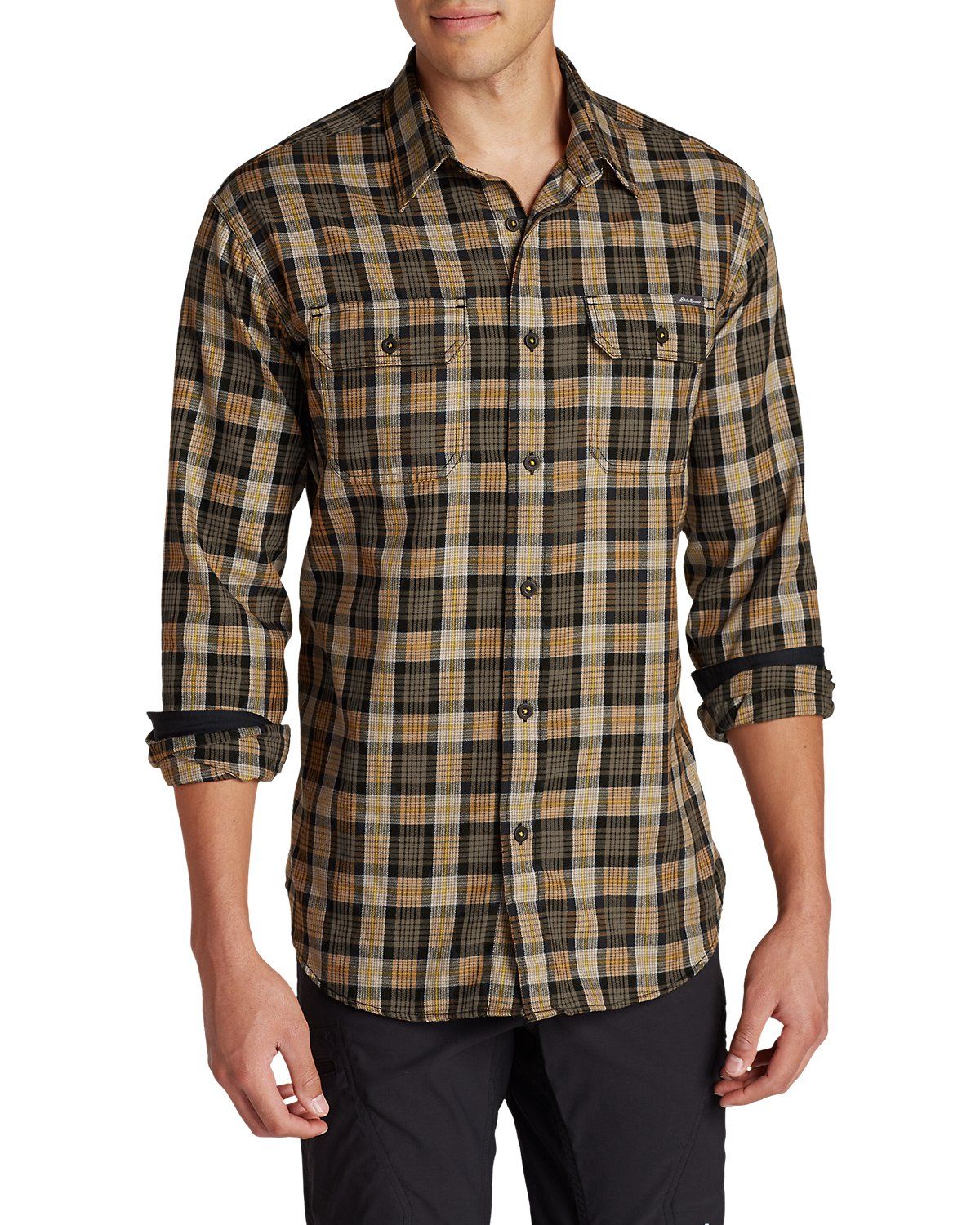 Сорочка Eddie Bauer Men Expedition Flannel Shirt S Коричневий (0667AGBS-S)