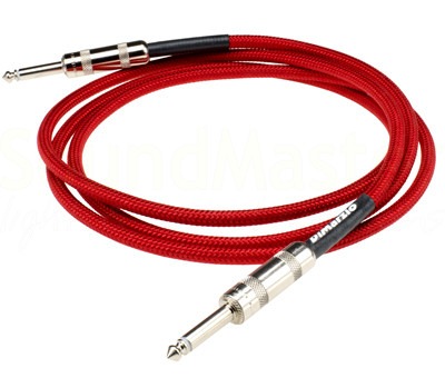 Кабель инструментальный DiMarzio EP1710SSRD Instrument Cable 3.0m (10ft) Red