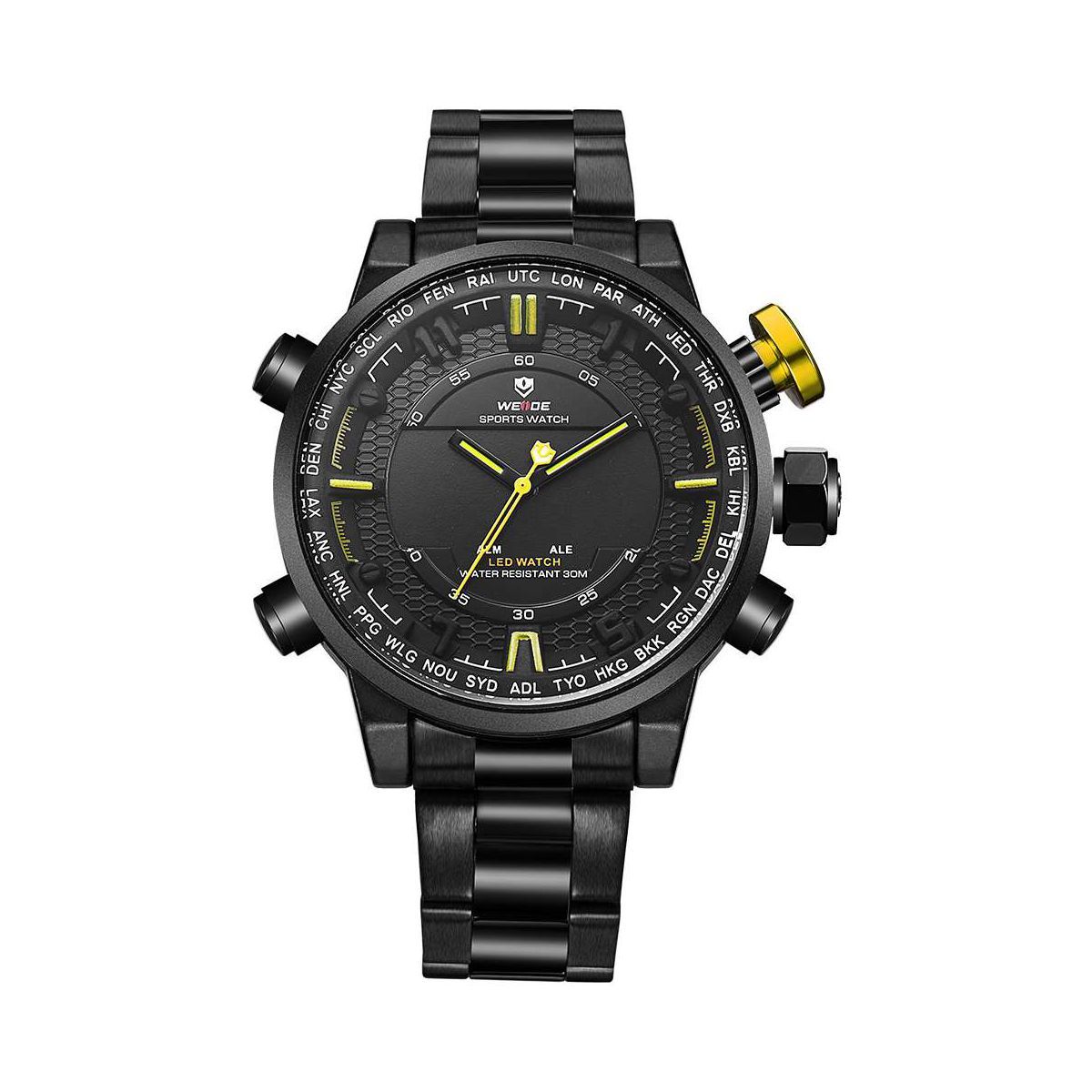 Часы Weide Yellow WH6402B-3C SS (WH6402B-3C)