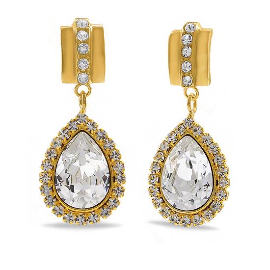 Сережки KOBI Hruska зі Swarovski (7440-3037-02-35)