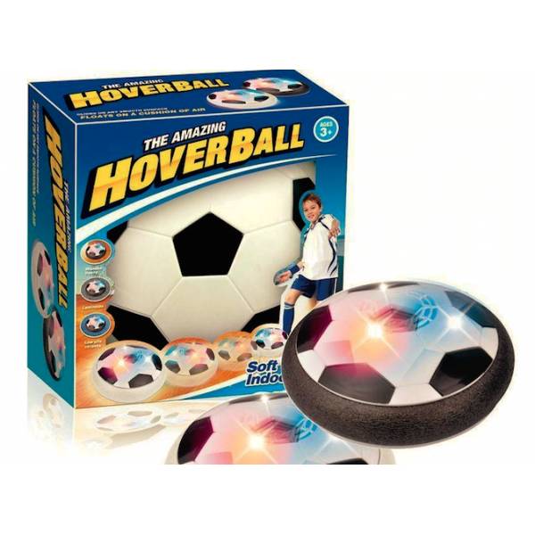 Дитячий футбольний м'яч електричний Hover Ball S з підсвічуванням Чорно-білий