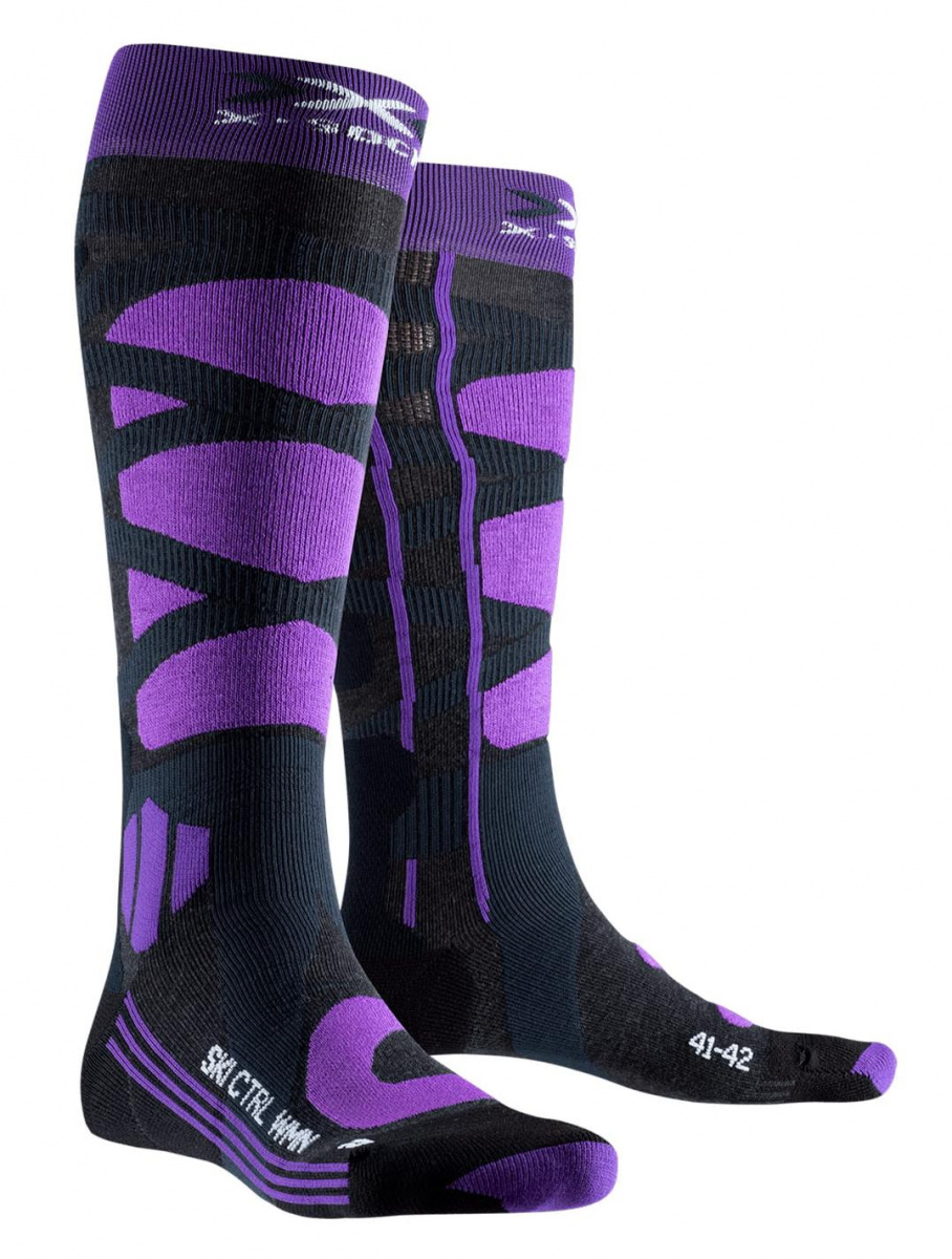 Носки X-Socks Ski Control 4.0 Women 35-36 Черный/Фиолетовый (1068-XS-SSKCW19W 35-36 G0)