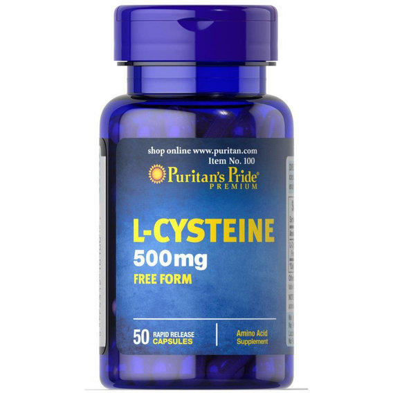 Цистеин Puritan's Pride L-Cysteine 500 mg 50 Caps