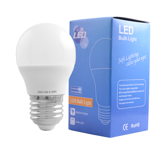 Комплект Лампа світлодіодна A0045 Е27 5W 4100K 5 шт Білий (30-SAN273)