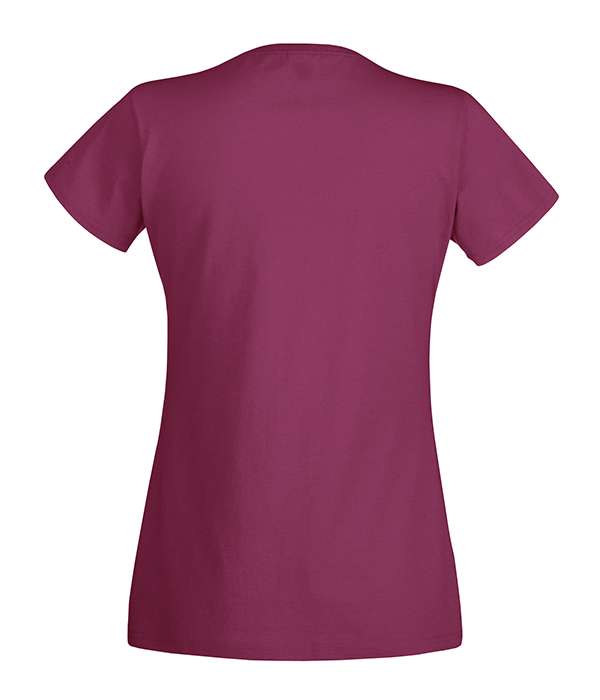 Футболка Fruit of the loom Ringspun Premium T Lady-Fit L Бордовый (61-424-0)