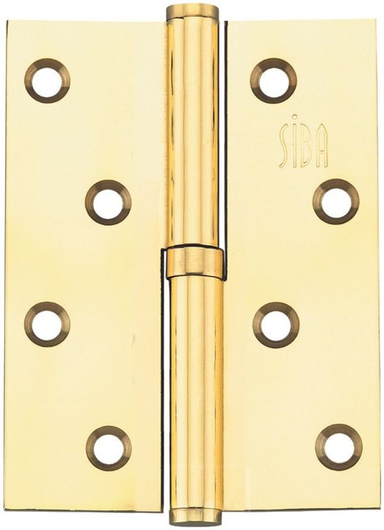 Петля стальная 100 Мм 1Bb Полированная Латунь Bp, Левая Siba 1Bb 4x3x2.5 Мм Fhp R Bp