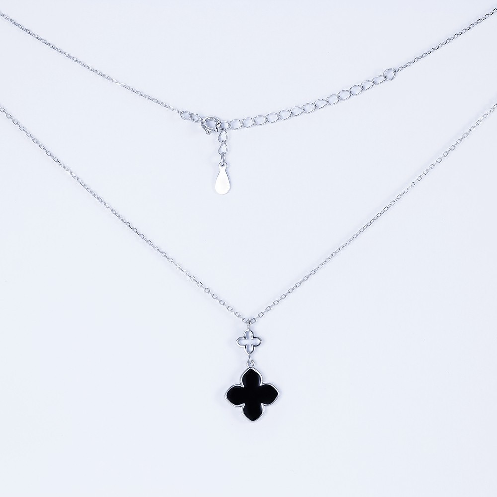 Колье серебрянное Infini родированное kl2ech-57 40+5 см