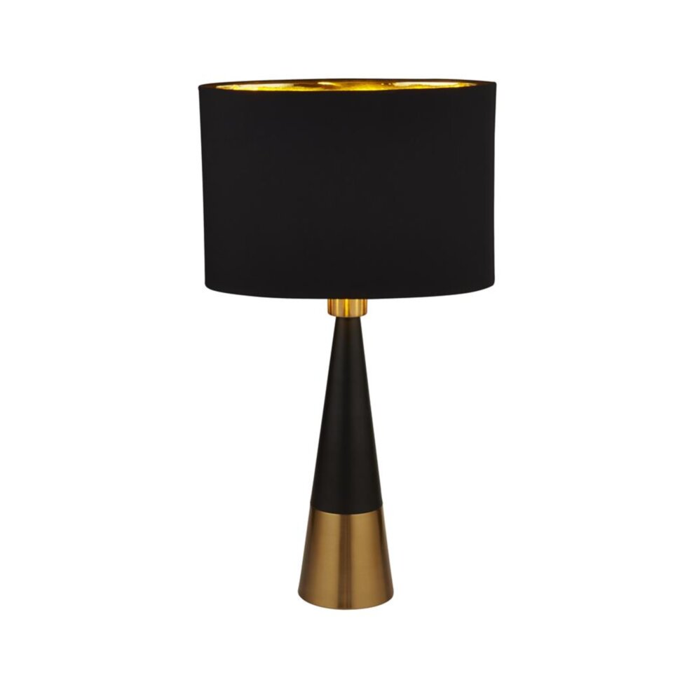 Настольная лампа Searchlight Tablelamp 33x58 см Черный-медь (SeEU2743BGO)