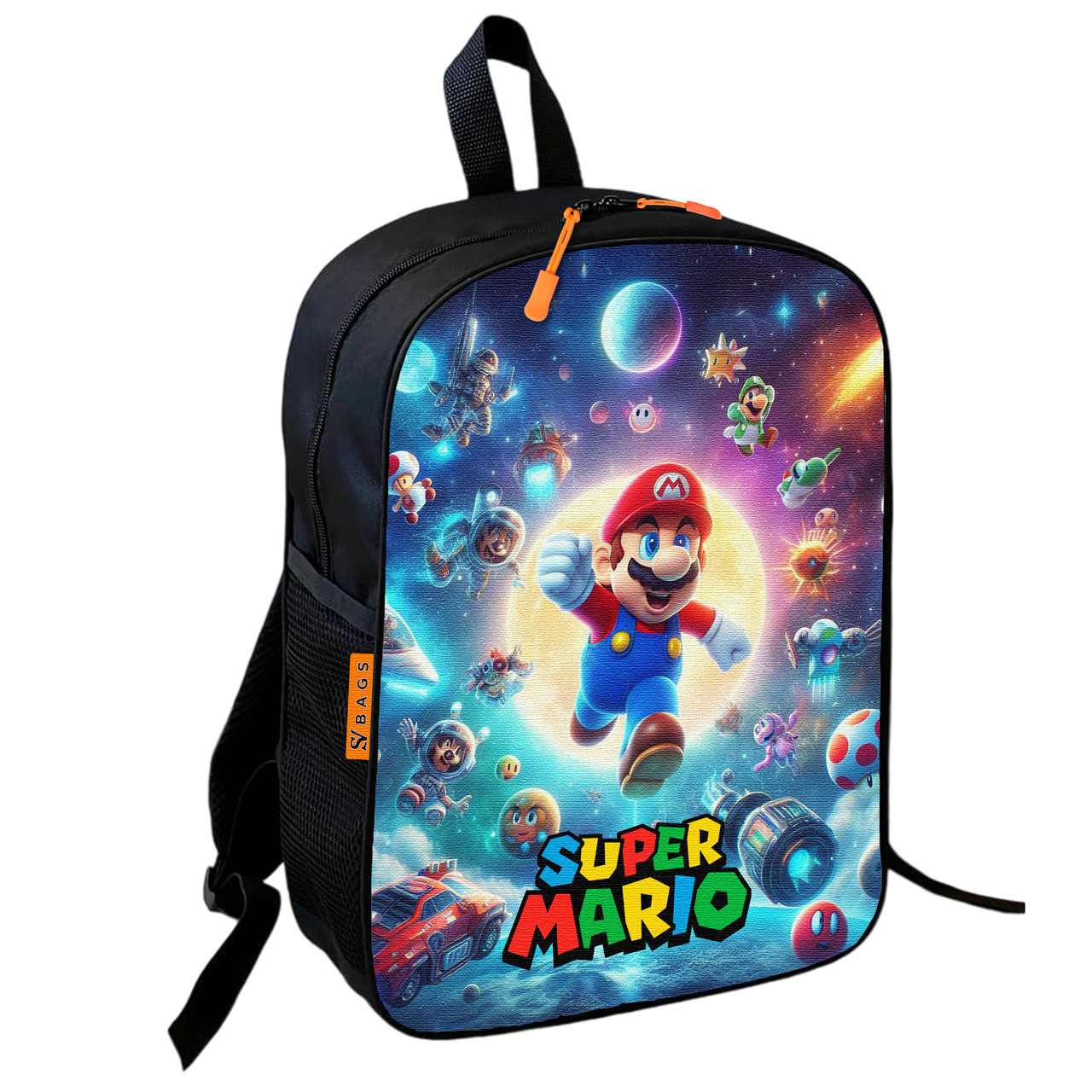 Дитячий шкільний рюкзак Super Mario 36х27х13 см, водонепроникний — арт. 2551263538