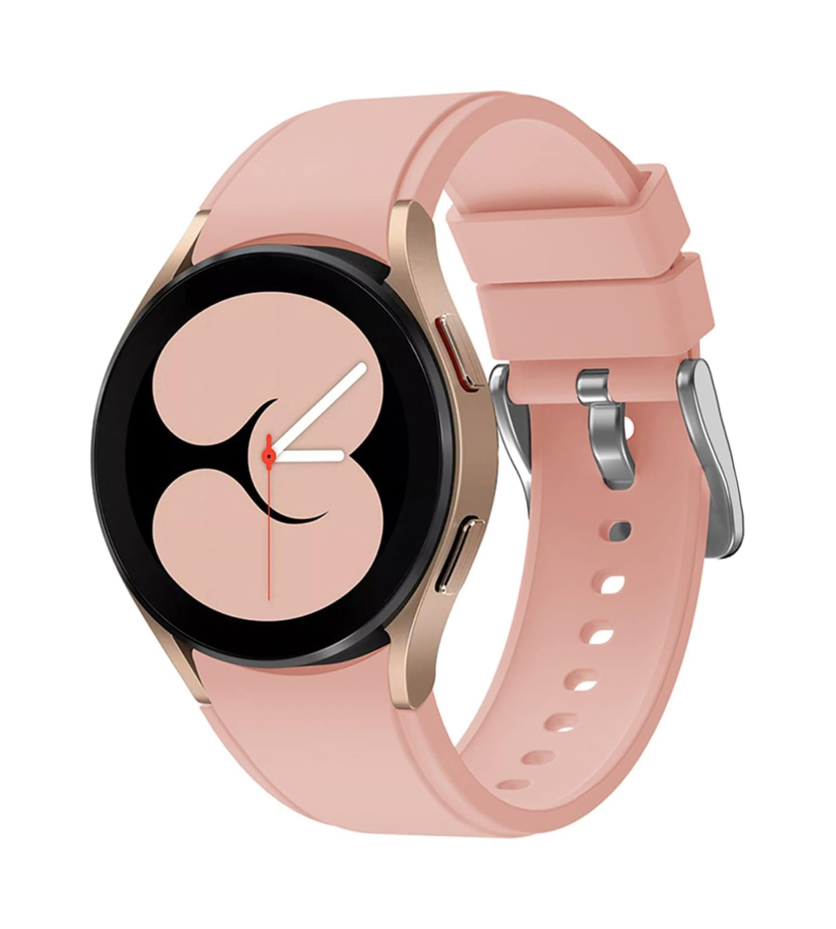 Ремешок силиконовый для смарт часов BeWatch Four Samsung Galaxy Watch 4 / 5 / Pro Розовый (0133305)