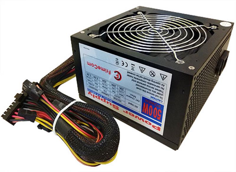 Блок живлення FrimeCom SM500R 500W, 12см, PCI-E, (без кабелю живлення)