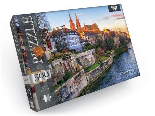 Пазлы Danko Toys Река Рейн, Швейцария, 500 элементов
