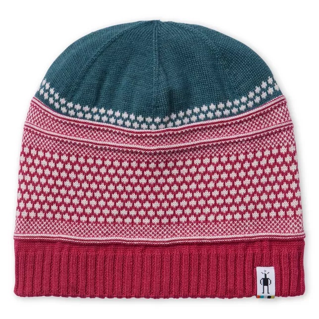 Шапка Smartwool Popcorn Cable Beanie One Size Зеленый-Красный