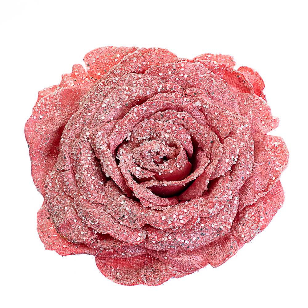 Декоративный цветок Elisey Снежная роза 15 см Красный (6008-013)