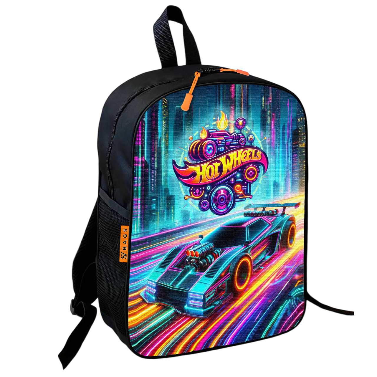 Дитячий шкільний рюкзак Hot Wheels 36×27×13 см, водонепроникний, різнокольоровий — арт. 2551263516